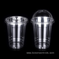 Recyclable Cold Drinking Disposable Transparent Plastic Cups With Lid